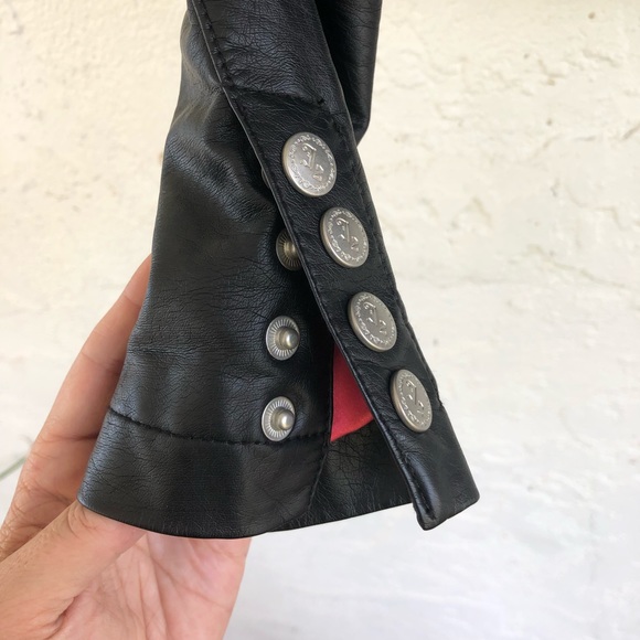 Black faux leather jacket size small - Picture 7 of 8